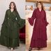 Women's Clothing Chiffon Hot Diamond Cake Dress With Headscarf_ecoleips.com