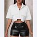 Women's Clothing Design Niche Lapel Loose Solid Color Cardigan Top Autumn And Winter New Temperament Double Pocket Short Shirt_ecoleips.com