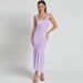cross-border Spaghetti Strap Double-layer Mesh Patchwork Dress, Sexy And Elegant Tight-fitting Ruched Fishtail_ecoleips.com