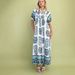 Summer New Arrival Women's Loose Printed Long Dress Short Sleeve Fashion European American Style Clothing_ecoleips.com