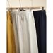 Suitable For All Seasons Natural Authentic Breathable Linen Artistic Solid Color Elastic Waist Straight Pants For Women_ecoleips.com