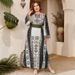 Women's Digitally Printed Robe Muslim Fashion Clothing Hot Selling Cross Border_ecoleips.com