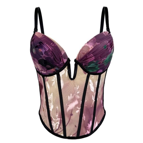 Women's Clothing Sexy Suspenders With Stacked Design High End Printing Outer Wear With Breast Pads_ecoleips.com