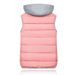 K New Candy Color Cotton Vest; Plus Size Women's Hooded Cotton Vest._ecoleips.com