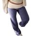 DiYun European And American Casual Vacation Striped Waist-Tied Long Pants Women's Clothing 2025_ecoleips.com
