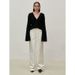 Longmei High-Waisted Wide-Leg Women's Jeans 2025 Early Autumn New VKC Style Simple Commuting Loose Straight-Leg Trousers_ecoleips.com