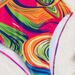 Women's Clothing Printed Ribbon Swimsuit Conservative Deep V Hot Spring Triangle Swimsuit For Women_ecoleips.com