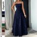 Elegant Strapless Floral Lace Dress – Women’s Summer Cocktail Dress (Breathable & Lightweight) – Chic & Feminine For Spring & Summer_ecoleips.com