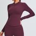 Women's Clothing Stand Up Collar Long Sleeved Yoga Clothes For Women With Half Zip Slim Training Sports Tops T Shirts Thin Breathable Fitness Clothes_ecoleips.com