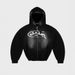 Net Red Hooded Cardigan for Women Handsome Small Bell Letter Print Top Jacket Zipper Sweater New Style_ecoleips.com
