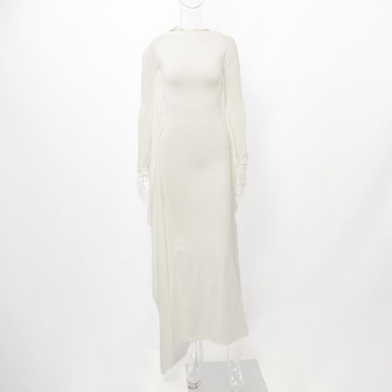 Women's Clothing Autumn New Temperament Trend Show Style Party Bat Version Comfortable Dress_ecoleips.com