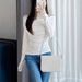 AD885 Women's White Lace T-Shirt With Dropped Collar, Early Autumn Two-Piece Long Sleeve Slim Fit Base Shirt_ecoleips.com