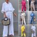 Women's Clothing Casual Cotton And Linen Solid Color Shirt Belt Wide Leg Irregular Pants Suit_ecoleips.com