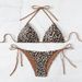 Sexy Animal Print Bikini Set For Women - Adjustable Ties, Removable Padding, Polyester & Spandex Blend - XS/S/M/L_ecoleips.com