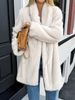 girl Diyun Cross-Border European And American Elegant Plush Long Sleeve Coat Women's Clothing 2025 Autumn Winter_ecoleips.com
