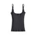 European And American Style Sexy Square-neck Sleeveless Knitted Camisole, New Spring Model, Simple Slim-fit Short Base_ecoleips.com