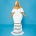 Plus Size V Neck Evening Dress See Through Fashion Bell Sleeves Sexy Independent Site Dress_ecoleips.com