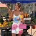2025 Summer Beach Vacation Flower Printed Exclusive Strap Sleeveless Bareback Slimming A-line Hoodie Short Skirt_ecoleips.com
