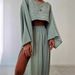 High Waist Chic Slit Cropped Top Women's Casual Cotton-Linen Blend Two Piece Suit For Holiday Spring/Autumn Regular Size_ecoleips.com