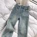 Women's Clothing Retro Flared Jeans Spring And Autumn Small High Waist Slim All Match Flared Trousers_ecoleips.com