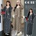 Autumn Winter New Korean Fashion Lace-Up 2-Piece Printed Maternity Dress_ecoleips.com