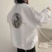 Women's plus Size Moon Long Sleeve Sweatshirt American Style Loose Fit Crew Neck Trendy Chic Top New 2024_ecoleips.com