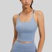 Women's Clothing Sports Bra Nude High Elasticity Summer Fitness Vest Top With Chest Pad Yoga Suspenders_ecoleips.com