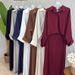 Summer Women's Slim Fit Long Sleeve Dress Style Versatile Lapel Button H-Line Straight Everyday Clothing_ecoleips.com