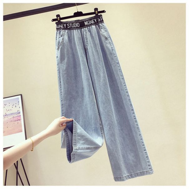 Women’s Clothing Denim suit Autumn embroidered short cardigan sweater jacket with slim and versatile wide leg mopping jeans_ecoleips.com