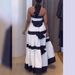 Women's Clothing Fashion Contrast Color Stitching Striped Bow Dress_ecoleips.com