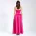 Summer 2025 New Slim-Fit Waist-Defining Beach Vacation Long French Rose Red Strap Dress For Women_ecoleips.com