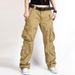 Aria Basics Wholesale European American Style Women's Cargo Cool And Stylish, Cross-border Multi-pocket Sports Loose Tactical Pants,_ecoleips.com