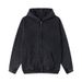 "Cropped Hooded Sweater Jacket – Detachable Hood & Slim Fit (Pinkish/Dark Brown/Light Gray) – Trendy Y2K Aesthetic"_ecoleips.com