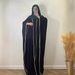 Verve Women's New Abaya Turkish Robe Cardigan + Inner Dress Two-Piece Set K108_ecoleips.com