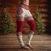 Halloween Smiley Print Yoga Leggings For Women – High-Stretch Flared Pants With 3D Digital Design (S-5XL, Multiple Colors)_ecoleips.com