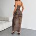 Cross-Border New Style European And American Leopard Print Wrap Chest Sexy Lace Slim Fit Strap Dress For Women 968_ecoleips.com