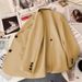 Mustard Yellow Suit Jacket For Women Trendy Street Style Casual Outerwear For Spring Autumn_ecoleips.com