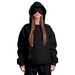 Cozy Hooded Sweatshirt With Built-in Sleep Mask | Long Sleeve Pullover For Men & Women | Warm & Comfortable Loungewear | Solid Color Casual Wear_ecoleips.com