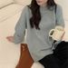 Chunky Knit Sweater – Oversized Round-Neck Pullover (Warm Acrylic-Polyester Blend, Candy Color Palette, Soft & Cozy, Relaxed Fit)_ecoleips.com