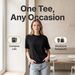 Cotton Breathable Women Short Sleeve T Shirts O Neck As Picture Couple_ecoleips.com