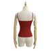 2025 Summer New Slim Fit Sexy Hot Girl Padded Camisole Short Tank Top Wholesale_ecoleips.com