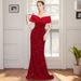 Women's Clothing One Shoulder Evening Dress New Style Slim Fishtail Sexy Temperament Sequin Party Dress_ecoleips.com