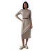 Women's Base Layer Mid Length Dress Autumn/Winter New Long Sleeve Flowing Bodycon Skirt_ecoleips.com