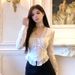 French-style Elegant And Sexy Slim-fit Shirt Top For Women + High-waisted Short Skirt Two-piece Set_ecoleips.com