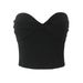 2025 Summer New Women's Fashion Pure Desire Style Slim Twist Tube Top Elastic Flared Pants Set_ecoleips.com