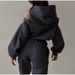 2026 Spring/Summer Fashionable Versatile Long-Sleeve Fleece Sweatshirt Elastic-Waist Pants Set, European And American_ecoleips.com