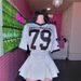 Women's Clothing Casual Fashion Loose Street Printing Trend V Neck Short Sleeved Top Sports Style Striped T Shirt_ecoleips.com