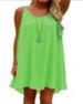 Spaghetti Strap Dress With Mesh Patchwork And Backless Chiffon Design_ecoleips.com