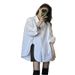 Irregular White Shirt For Women, Spring And Autumn, Casual Loose-fitting Design, Stylish Outerwear, Light Luxury Niche_ecoleips.com