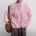 girl Hello Home Black Label Thirteen Lines High-End Henry Collar Long Sleeve Knitted Alpaca Wool Pullover Sweater For Women_ecoleips.com